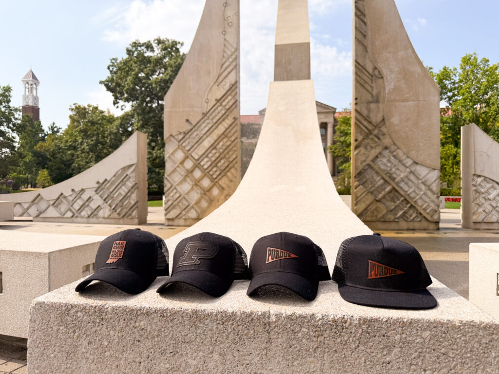 Left Grain Hats on Purdue Campus